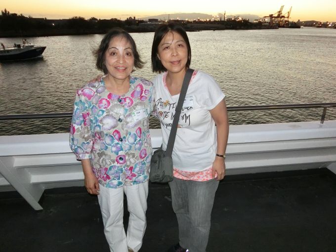 Ms Sanae Ueda and her mother enjoyed a sunset cruise