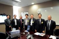 (From left) Prof. Woody W.Y. Chan, Prof. Cho Chi-Hin, Prof. Chan Wai-Yee, Prof. He Lin, Prof. Shen Yan, Prof. Fung Kwok-Pui and Prof. Kenneth K.H. Lee